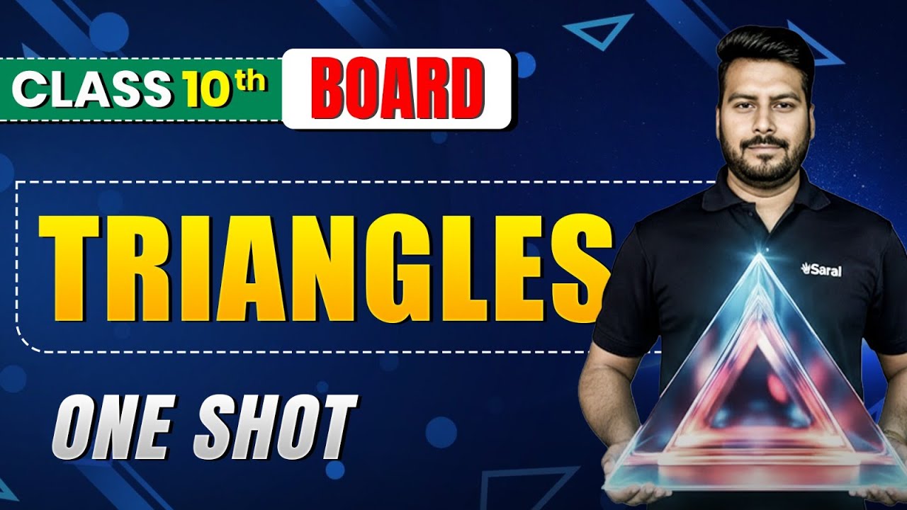 Triangles ONE SHOT 🔥 | Class 10 Maths Chapter 5 | eSaral