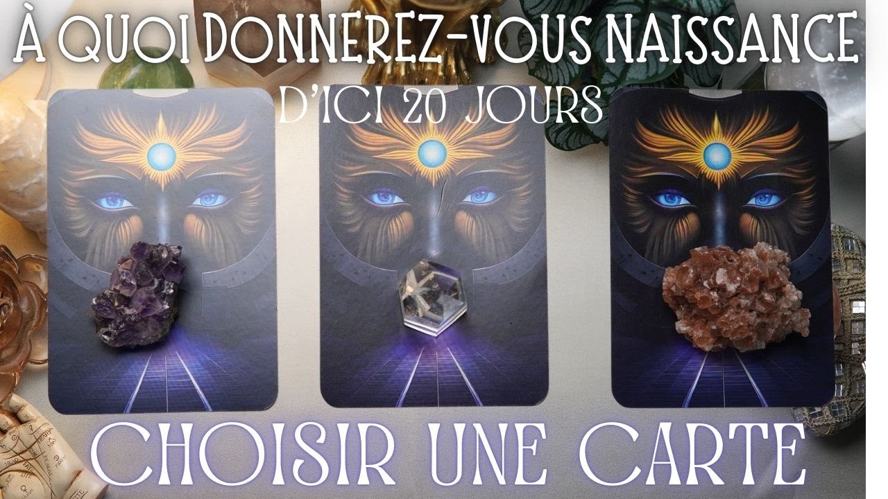 À QUOI DONNEREZ VOUS NAISSANCE DANS 20 JOURS CHOISIR UNE CARTE