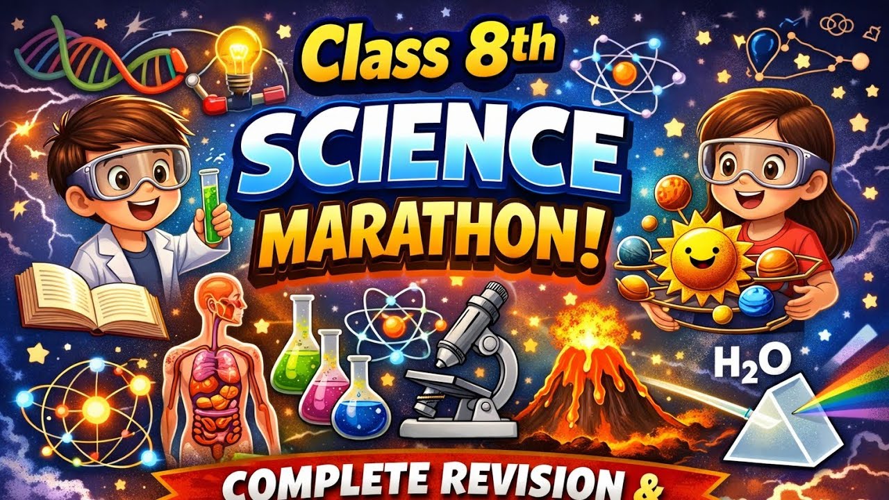 Science by HAREKRUSHNA  is live class 8th science marathon class 🔥🔥🔥🔥