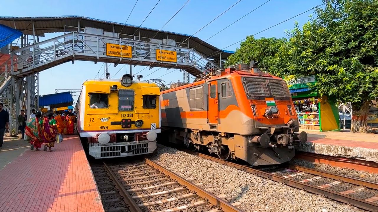 🔥Crazy Trains Crossing at the Level Crossing Railgate!