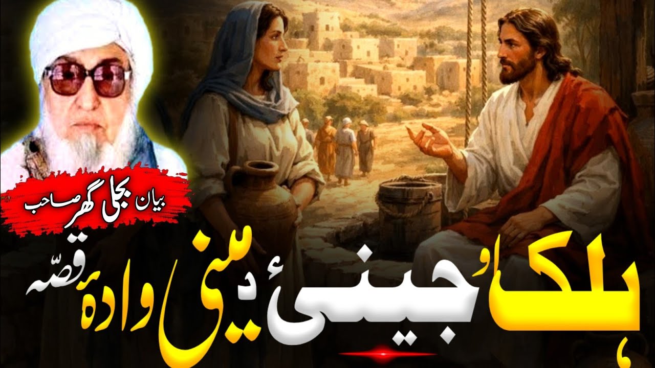 Pashto bayan| Molana Bijligar sahib Bayan |یو ہلک او جینئ د مینی وادوۂ قصہ