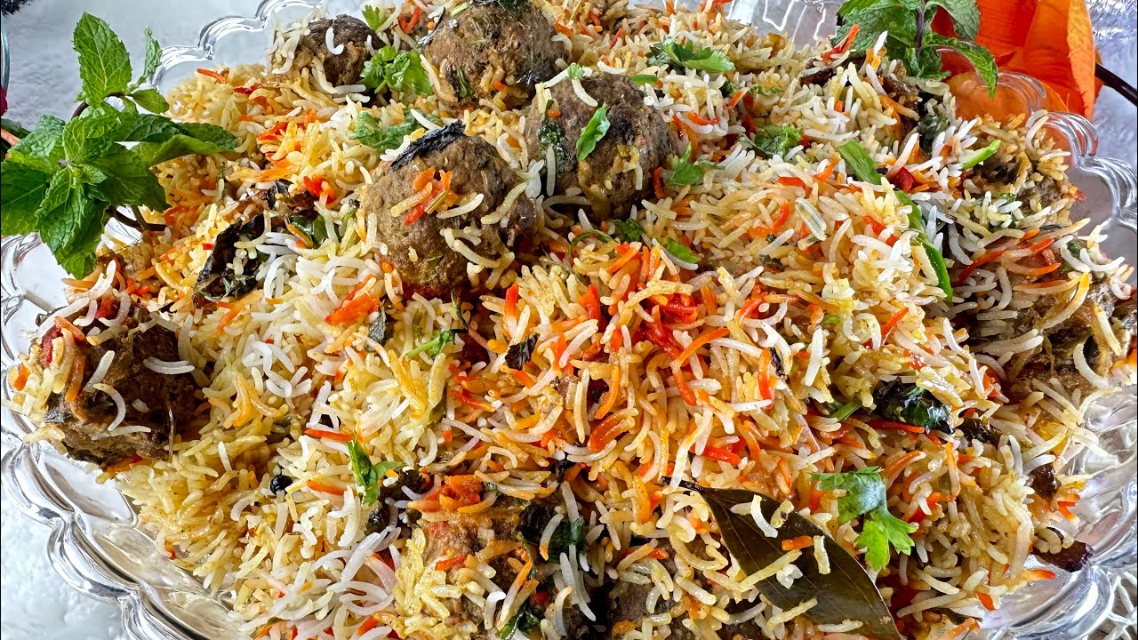 Kofta Biryani Recipe | Meat Balls rice | Kofte ki dum wali biryani bnane ka asan tareeka