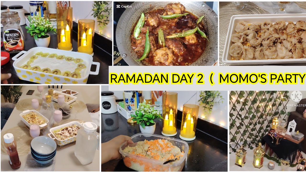 Aaj Iftar me ki momo's party♾️Three milk cake♾️Chicken Karahi♾️Qeema samosa...♾️Bachay bht khush hue