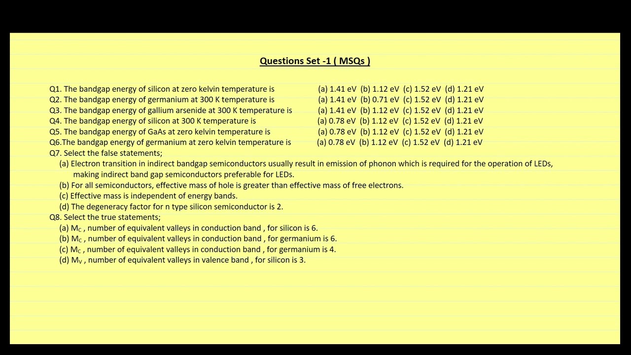 Practice Questions | GATE, ESE & Other Competitive Exams | Que & Ans - 02
