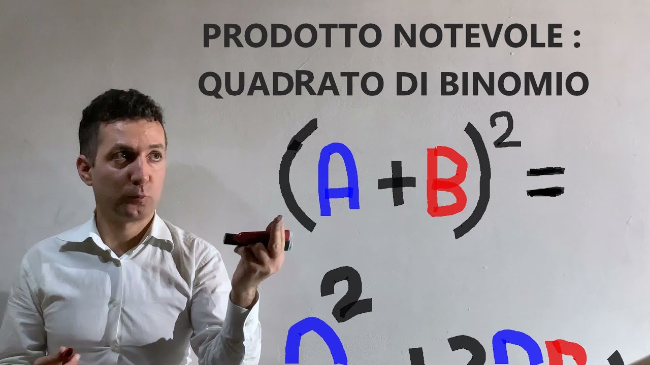 Prodotti notevoli : quadrato di binomio . Esercizi svolti passo passo