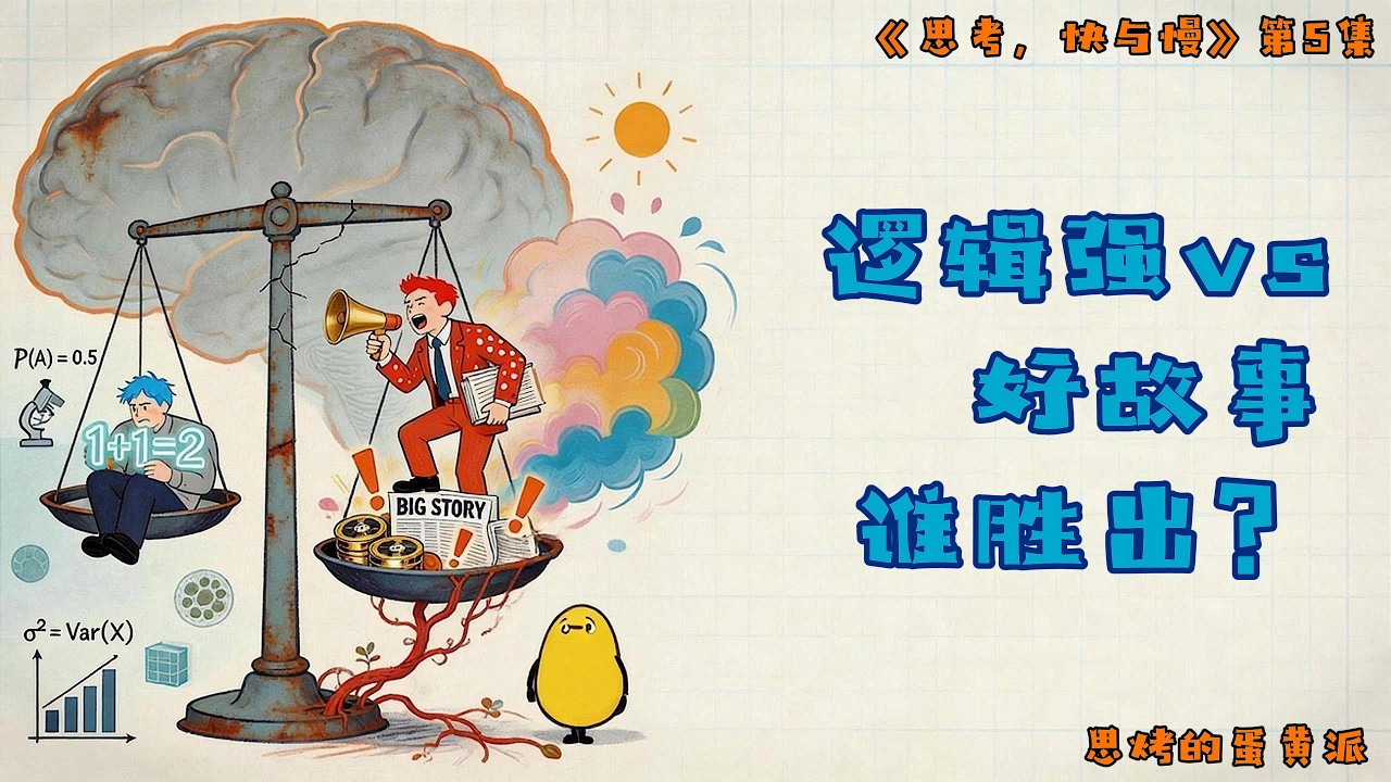 《思考，快与慢》第5集：逻辑强vs好故事，为什么连博士都会在这个“送分题”上翻车？     #思考快与慢   #思考  #经济学   #心理学   #思维  #丹尼尔·卡尼曼