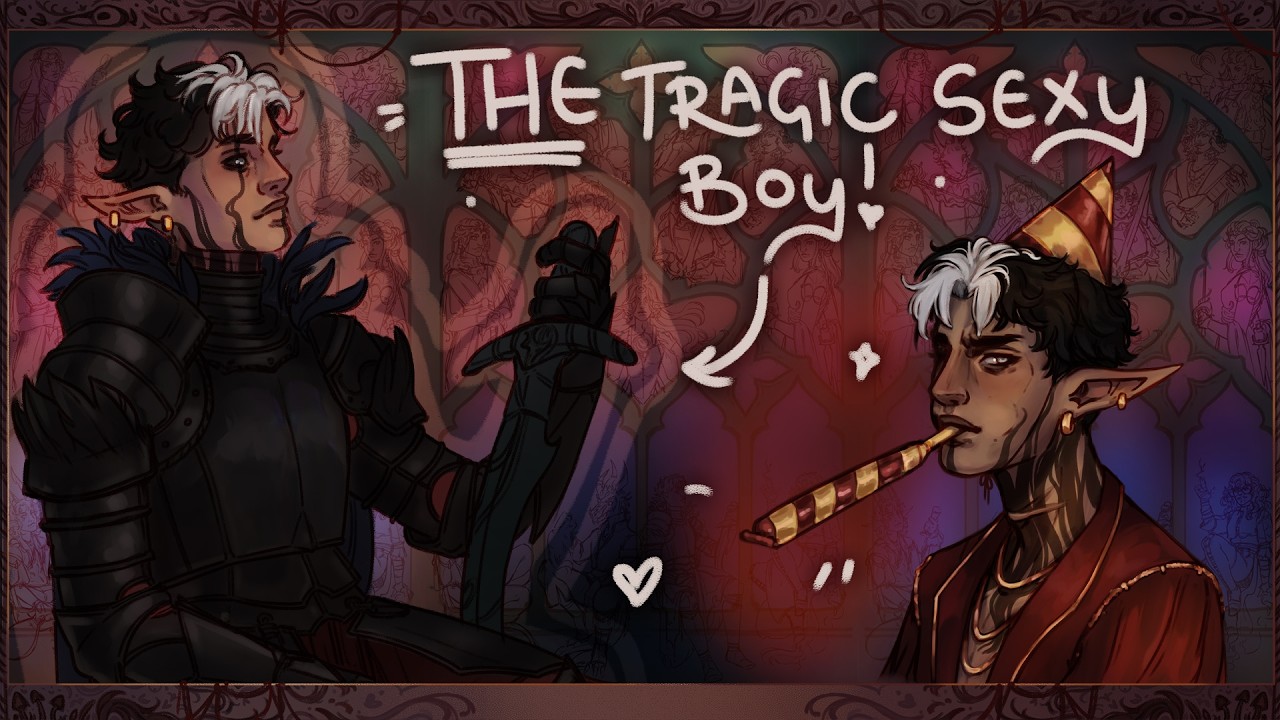 drawing every single d&d character I've ever played (while I yap) - my saddest, yummiest boy!
