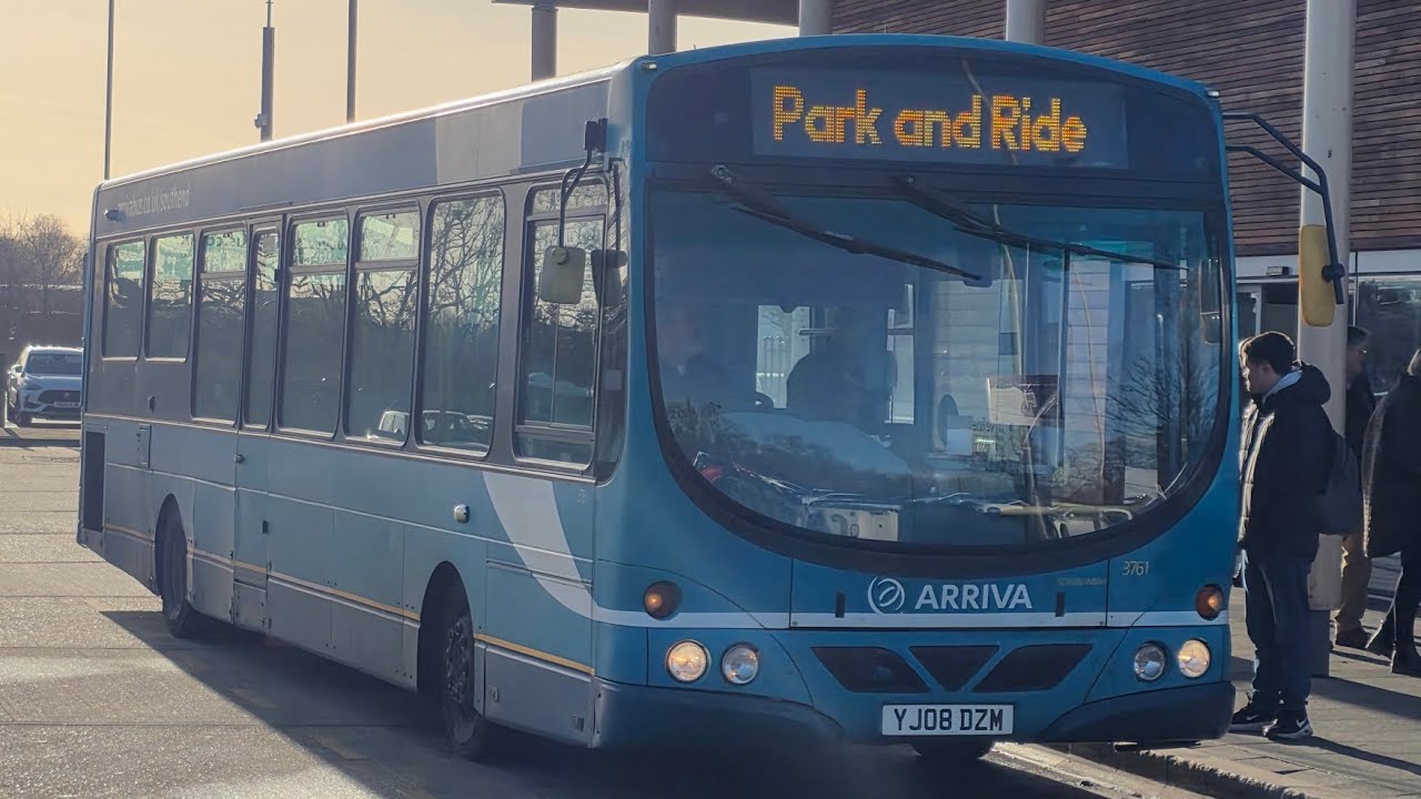 *Decent!* On board: Arriva Colchester YJ08 DZM 3761, working the Park and Ride 
