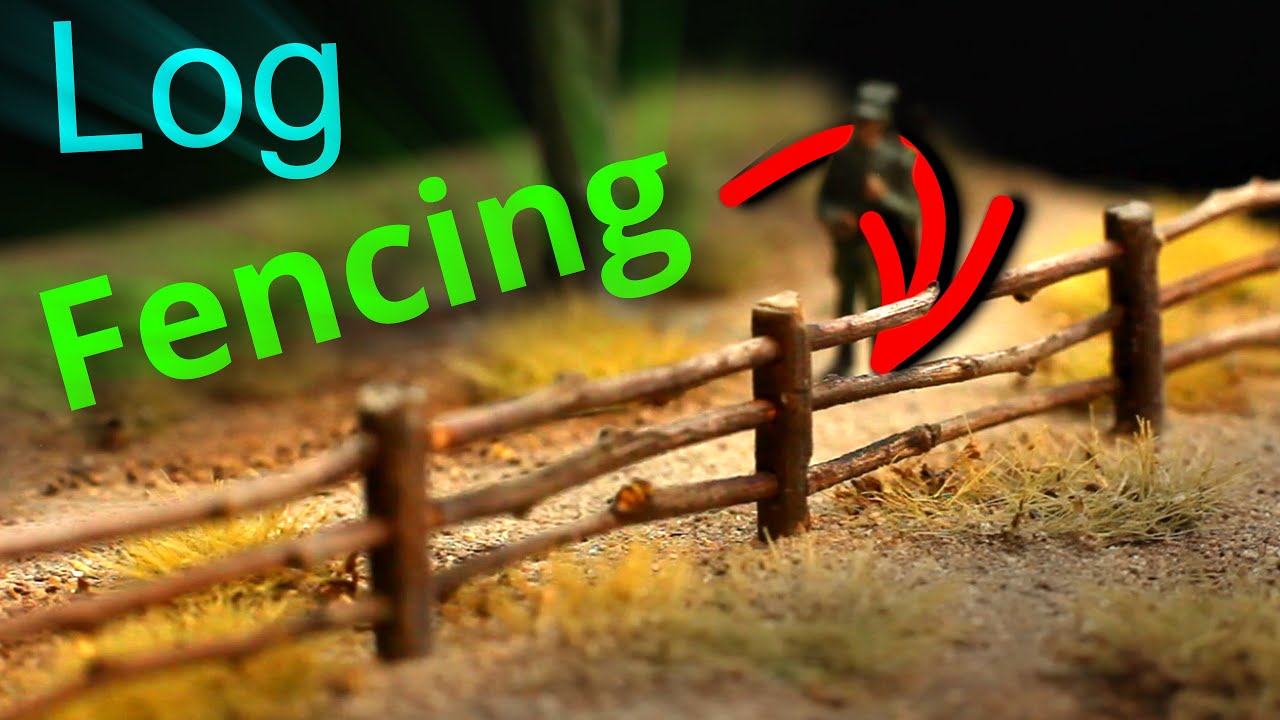 How To Make HO Scale Log Fencing