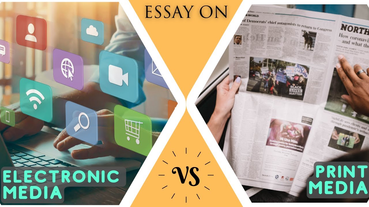 Essay Writing On Electronic Media vs  Print Media #Essay #electronicmedia  #printmedia