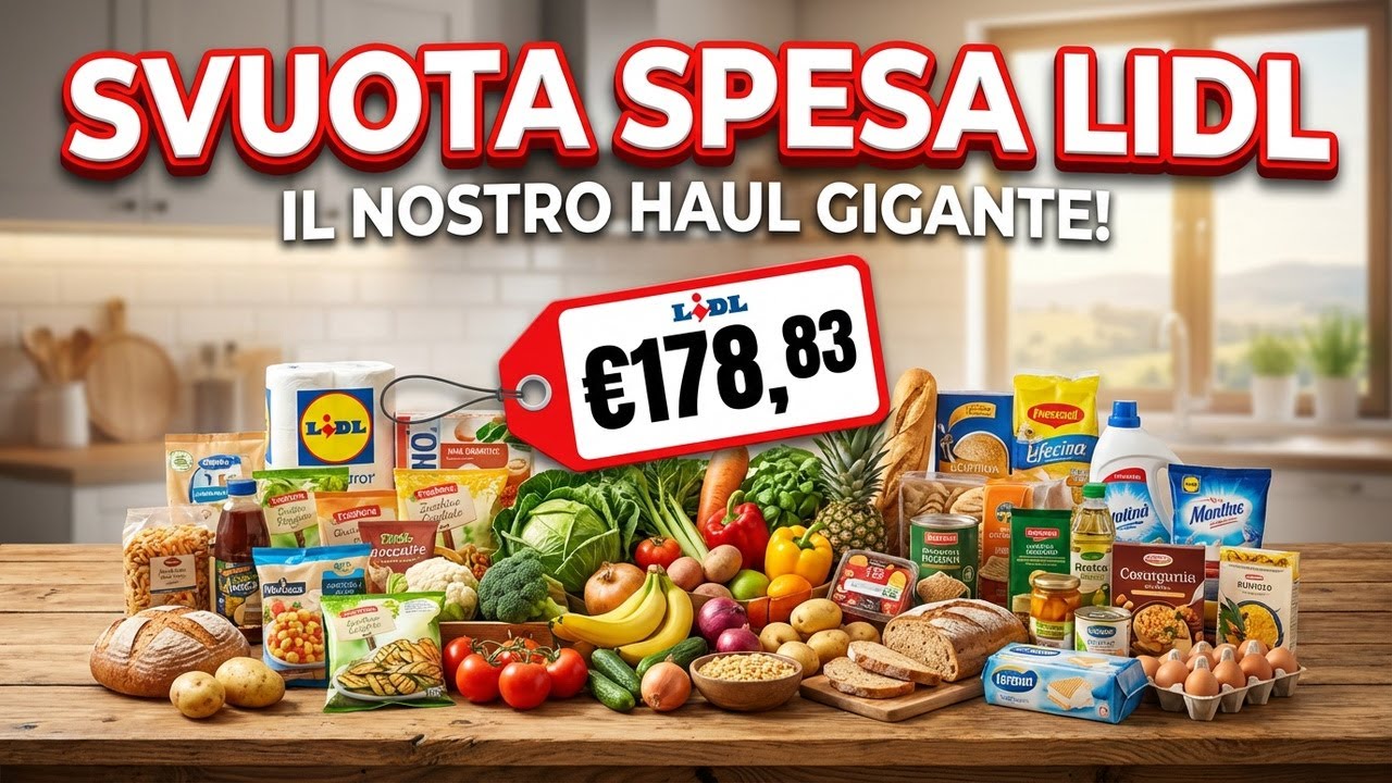 178,83 € di spesa Lidl: tutti i dettagli del nostro haul