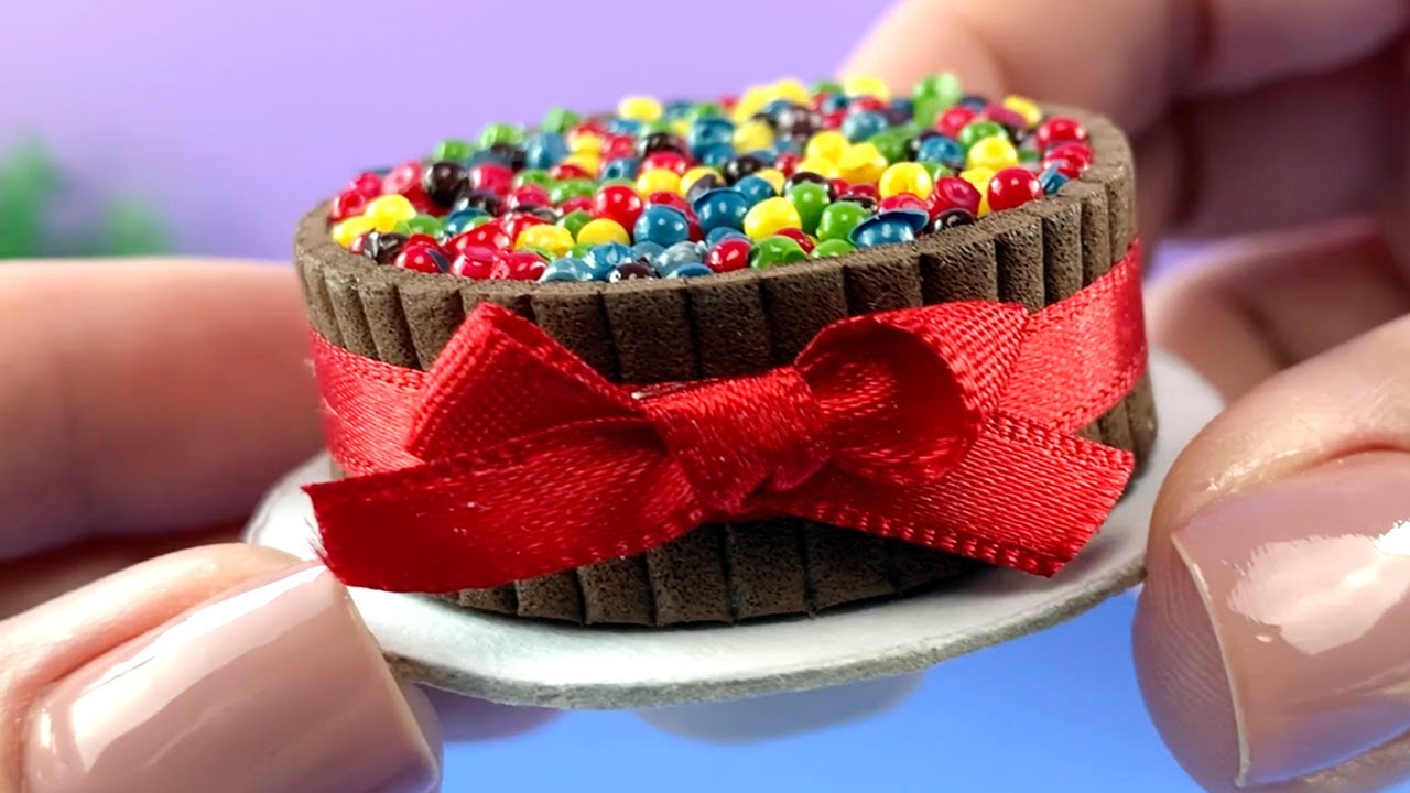 Торт KitKat Миниатюра своими руками сделано за 1 минуту - Сделать легко 