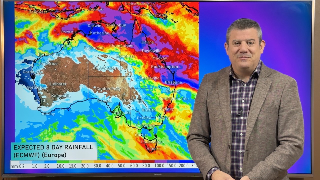 Oz: Qld, NSW & NT wet weather potential, cold change in the south next week