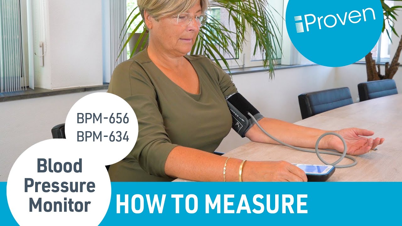 How to use the blood pressure monitor - Upper arm models BPM-656 & BPM-634 iProven