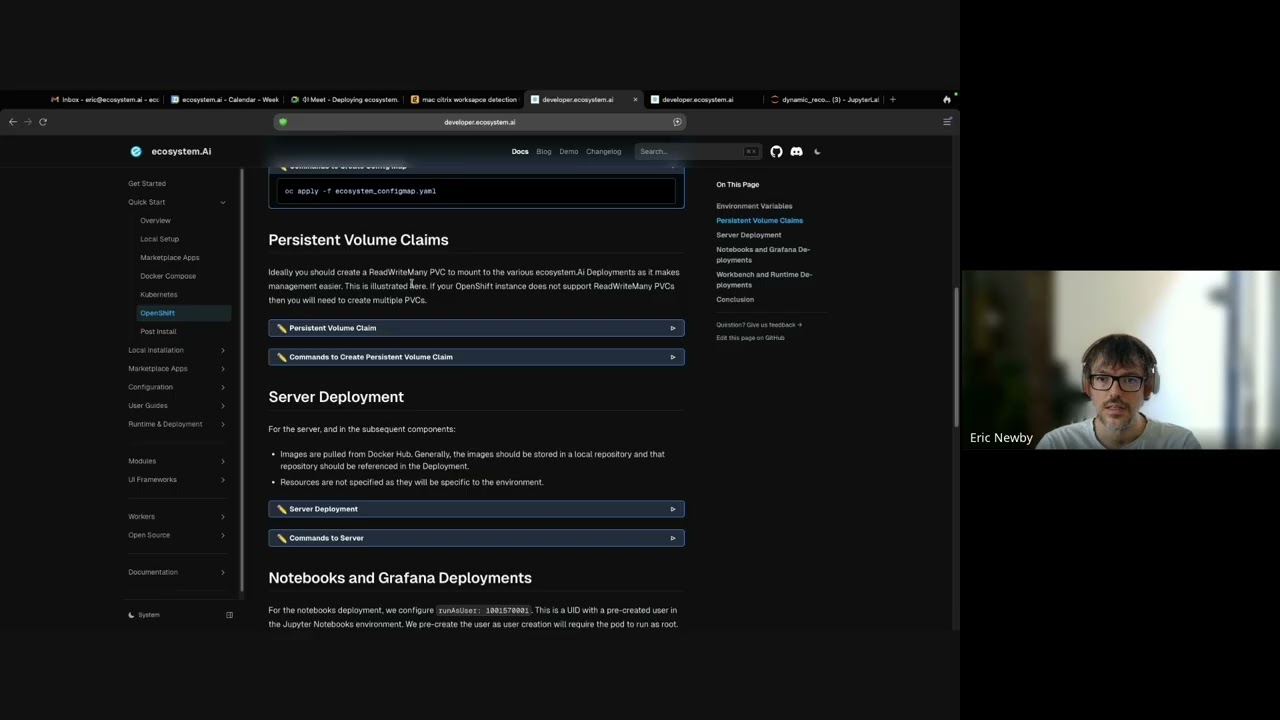 Deploying ecosystem Ai on OpenShift