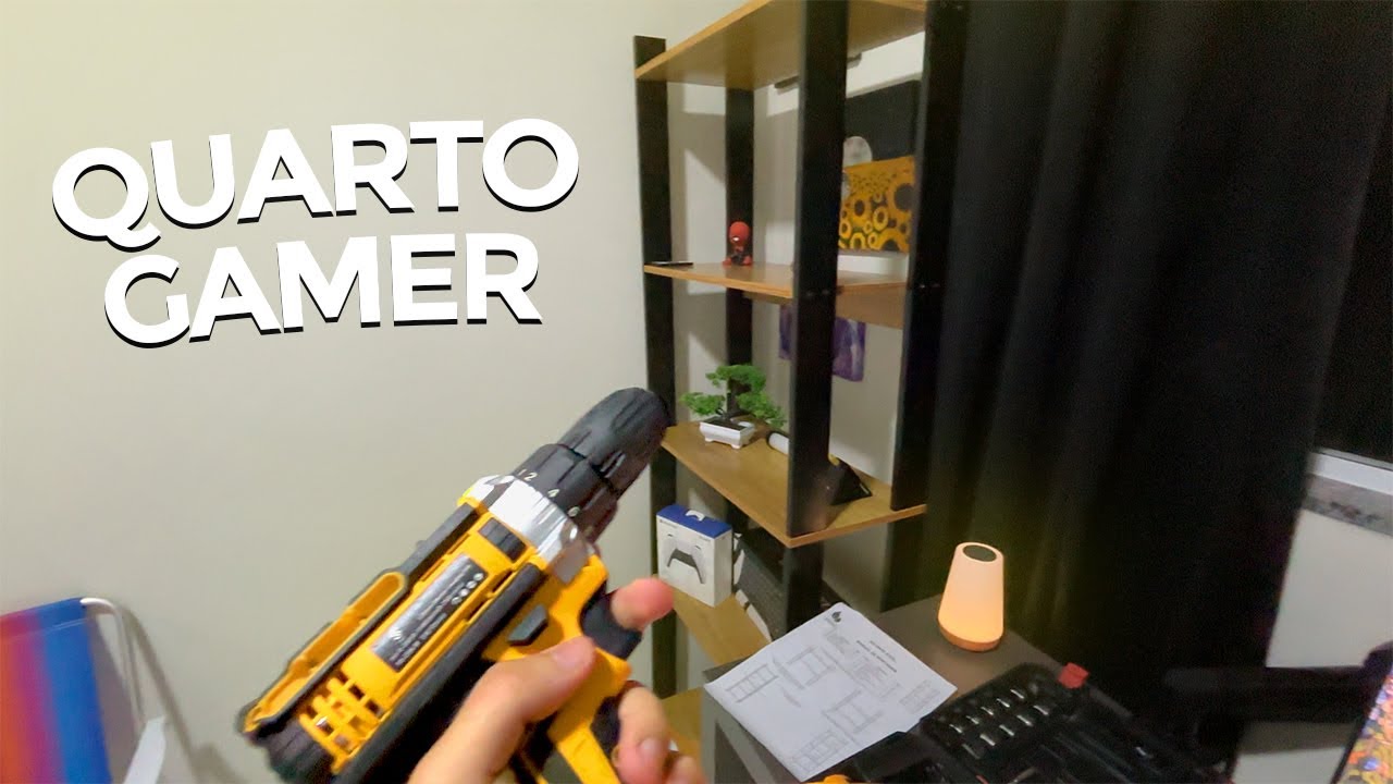 Melhorando o QUARTO GAMER com uma ESTANTE da SHOPEE (boa e barata)