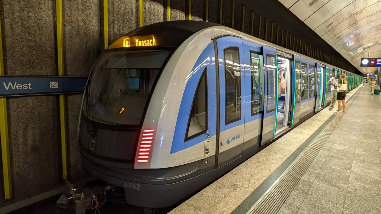U-Bahn München|Mitfahrt im C2 auf der U3 von von Fürstenried West bis Moosach