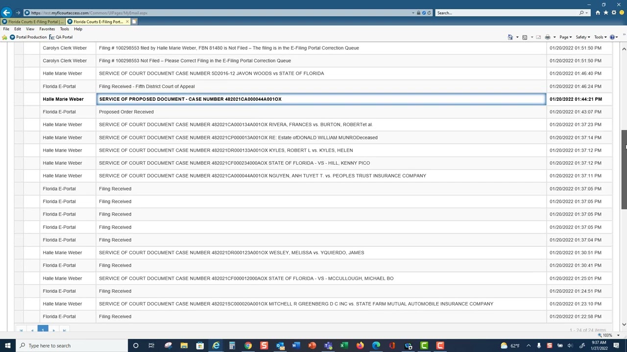The Florida Courts E-Filing Portal