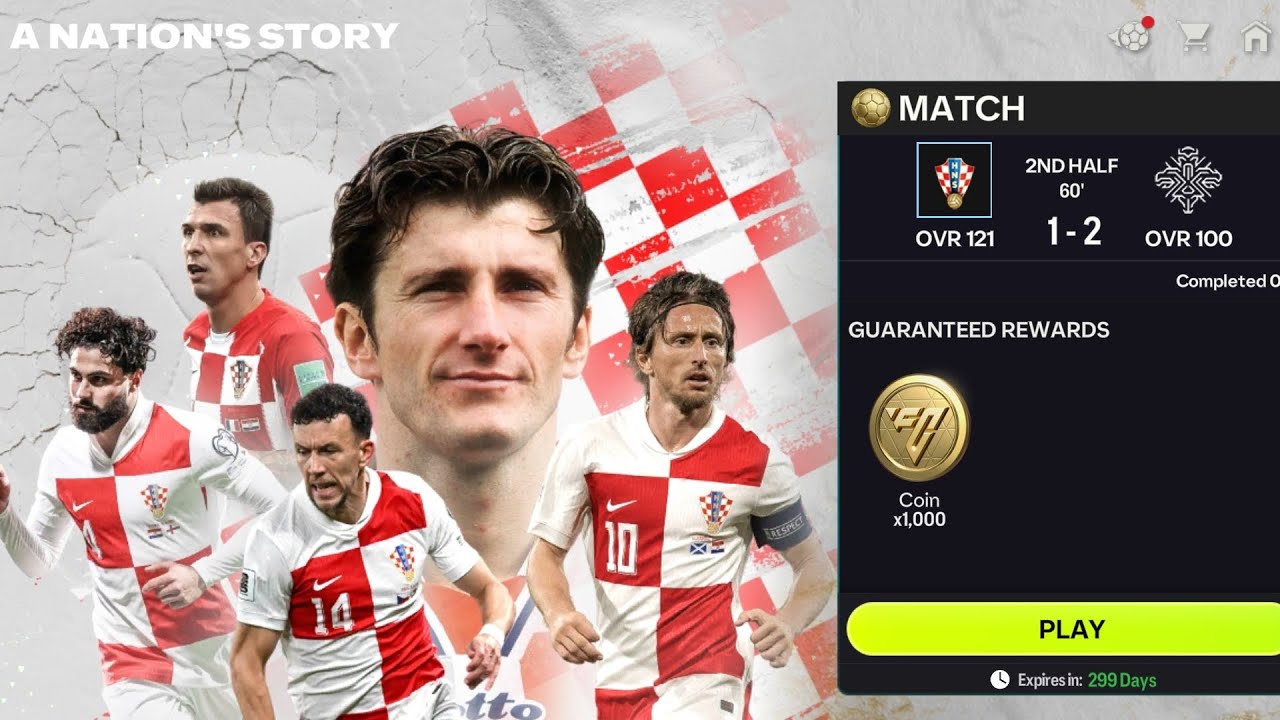 Croatia vs. Iceland. A Nation's story: Croatia. FC Mobile 