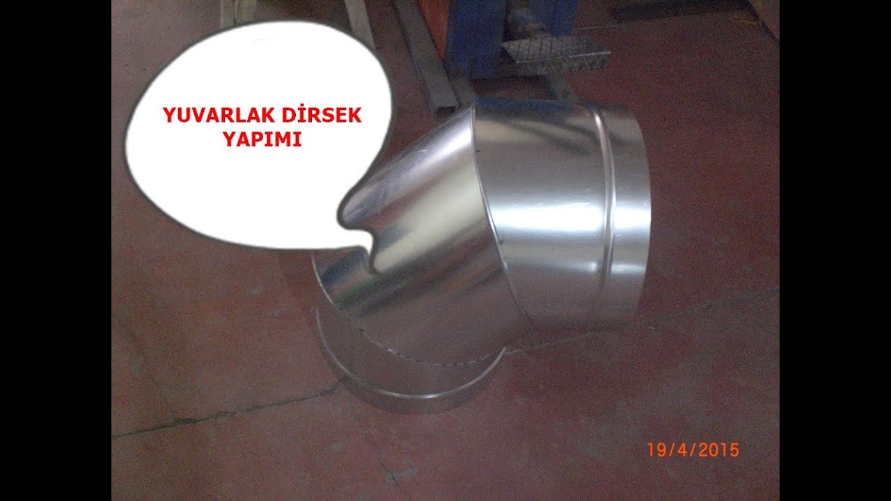 havalandırma kanalı dirseği yapımı