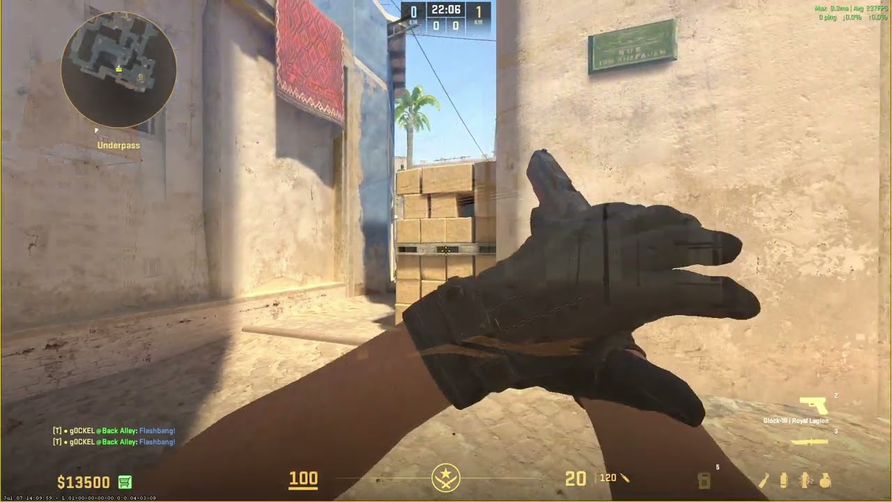Mirage Short assist Flash from B Apps, CS2 flash - Best lineup, better than XSCERATO
