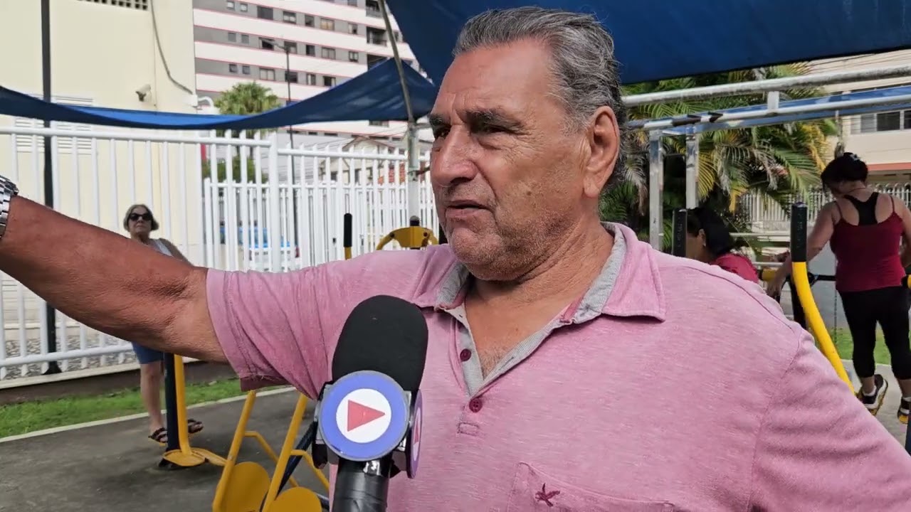 Frequentadores de academia em praça pedem reforma e melhorias