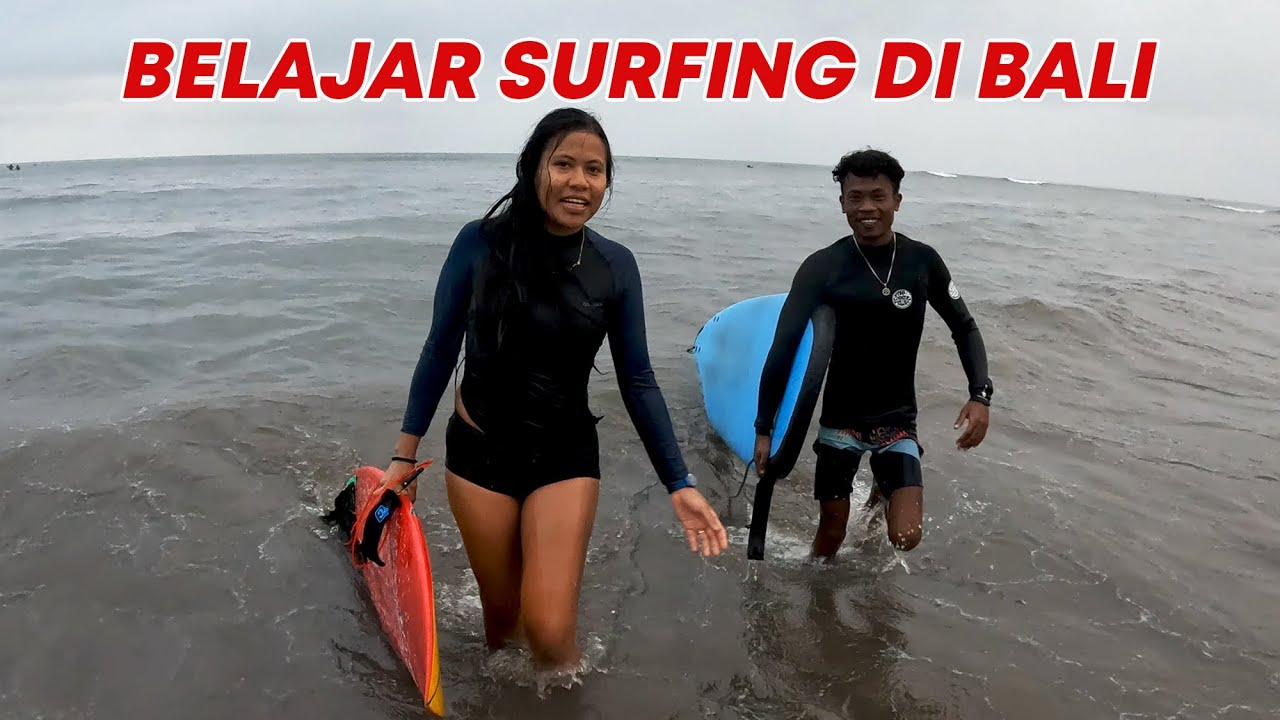 NGIDAM BELAJAR SURFING AKHIRNYA TERWUJUD! Seminggu Hidup di Canggu Bali Seru Banget!