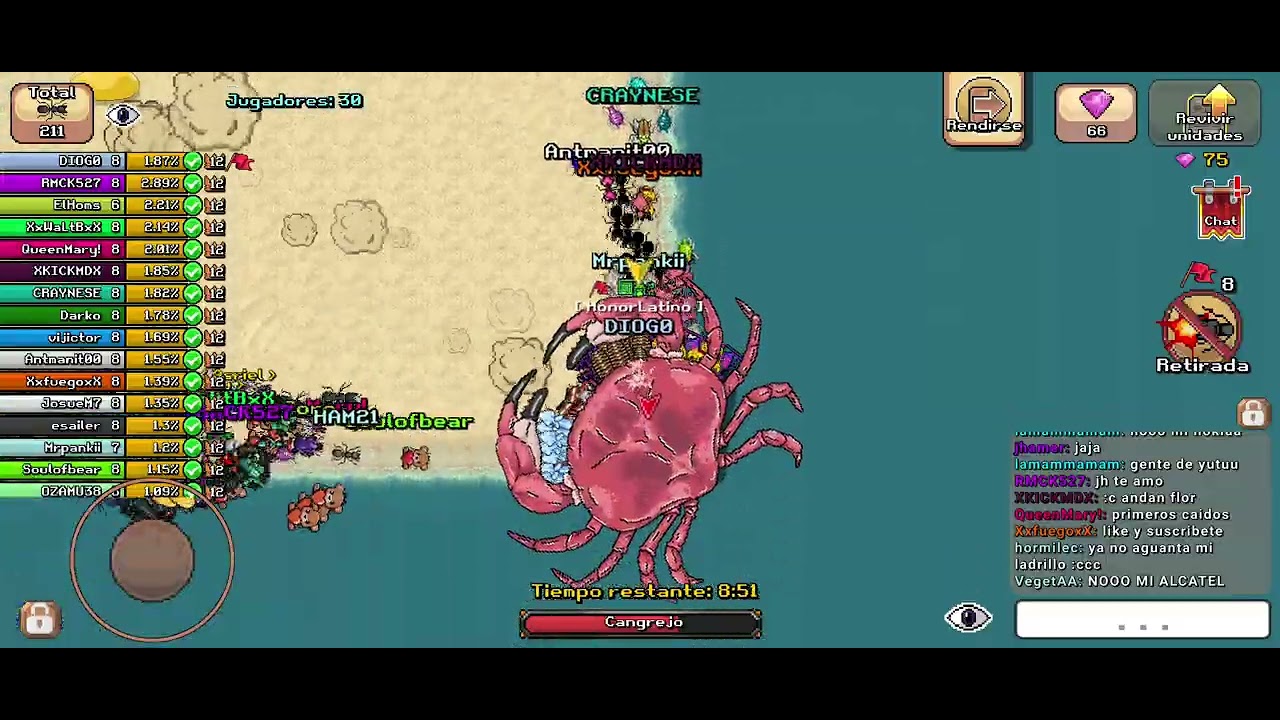 🔴 COOP CLAN CRAB 🚩 HONORLATINO 🚩 POCKET ANTS 🔴