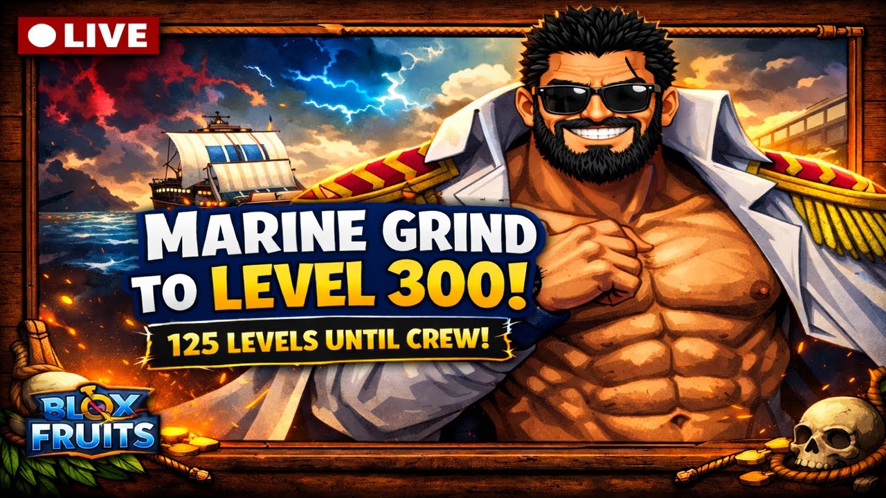 🔴Grind to Level 300 ⚓ 66 Levels to Crew!Blox Fruits