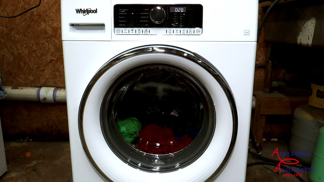 Whirlpool WFW5090JW    Compact Front Load Washer Test  Heavy Duty Cycle