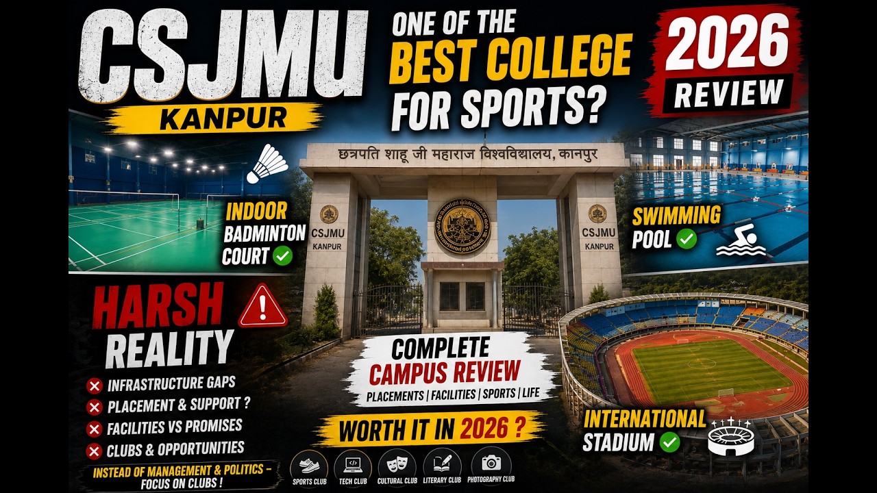 CSJMU Kanpur Review 2026 🔥 Best College for Sports? Harsh Reality Exposed! #csjmukanpur