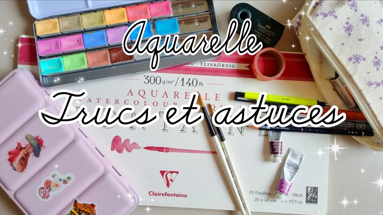 Débuter l'aquarelle trucs et astuces.   🖌🎨✨️🌈🦋🍓