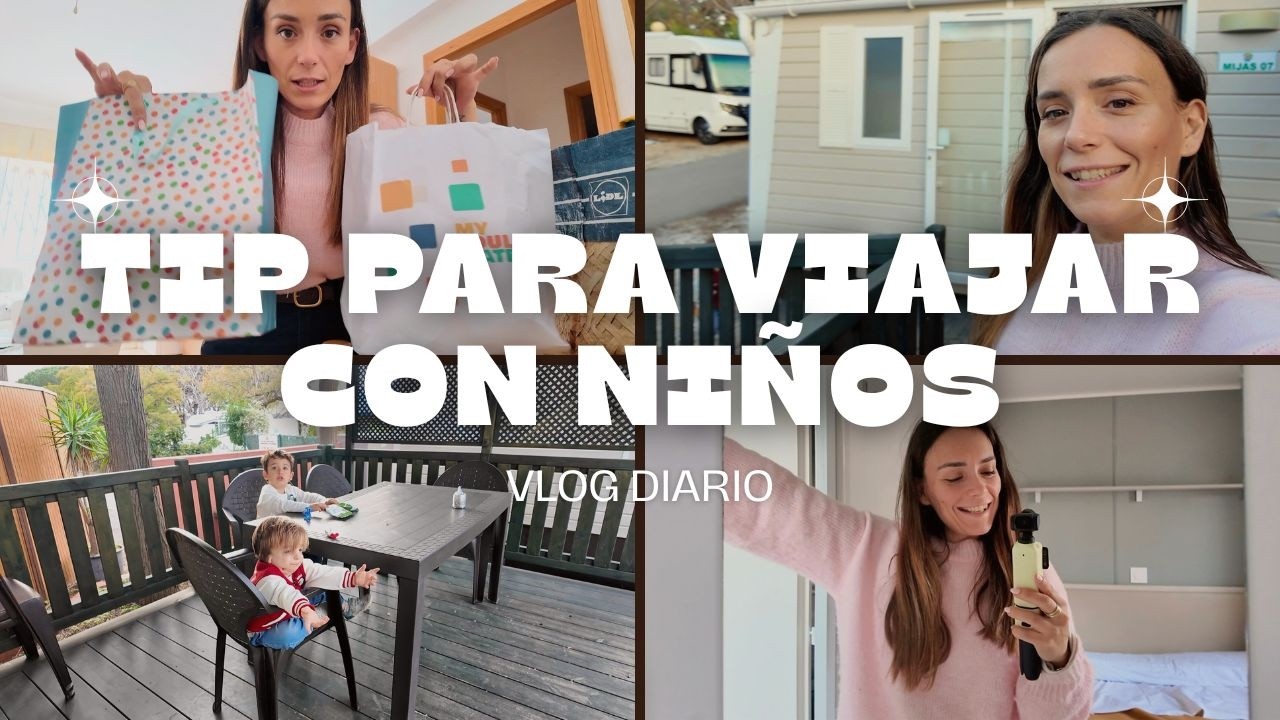 TIP para VIAJAR en COCHE con NIÑOS 🚗 HOUSE TOUR de NUESTRO BUNGALOW en el CAMPING ⛺️ #vlogdiario