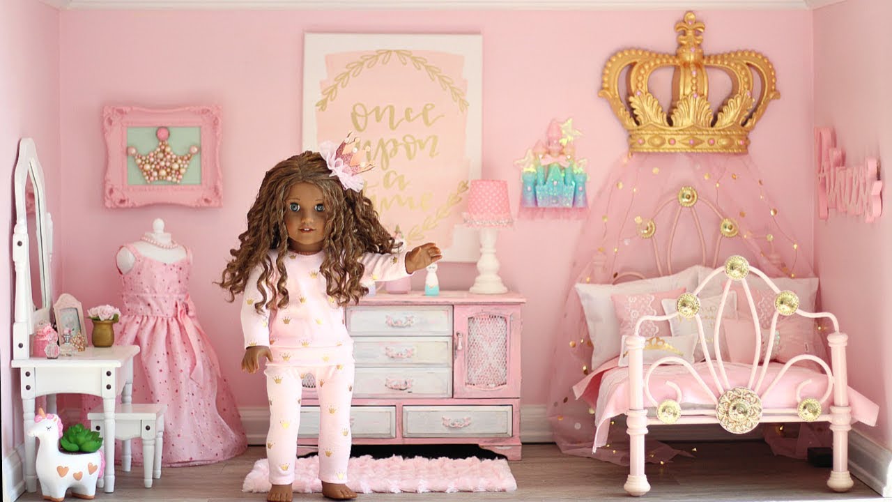 AMERICAN GIRL DOLL PRINCESS BEDROOM👑