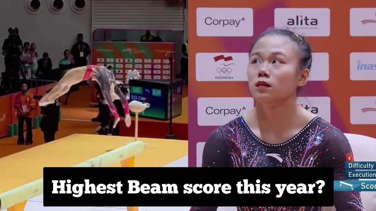 🥇 Zhang Qingying 🇨🇳 wins BEAM GOLD 🥇 - World Championships 2025