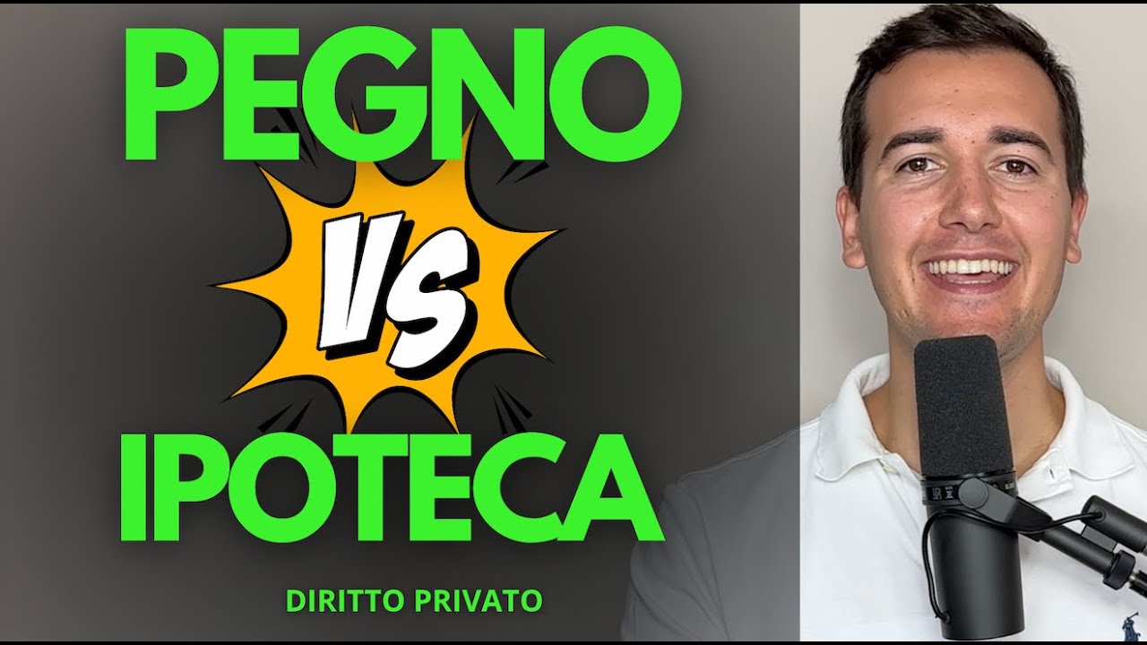 PEGNO 🆚 IPOTECA- Diritto Privato in 3 minuti