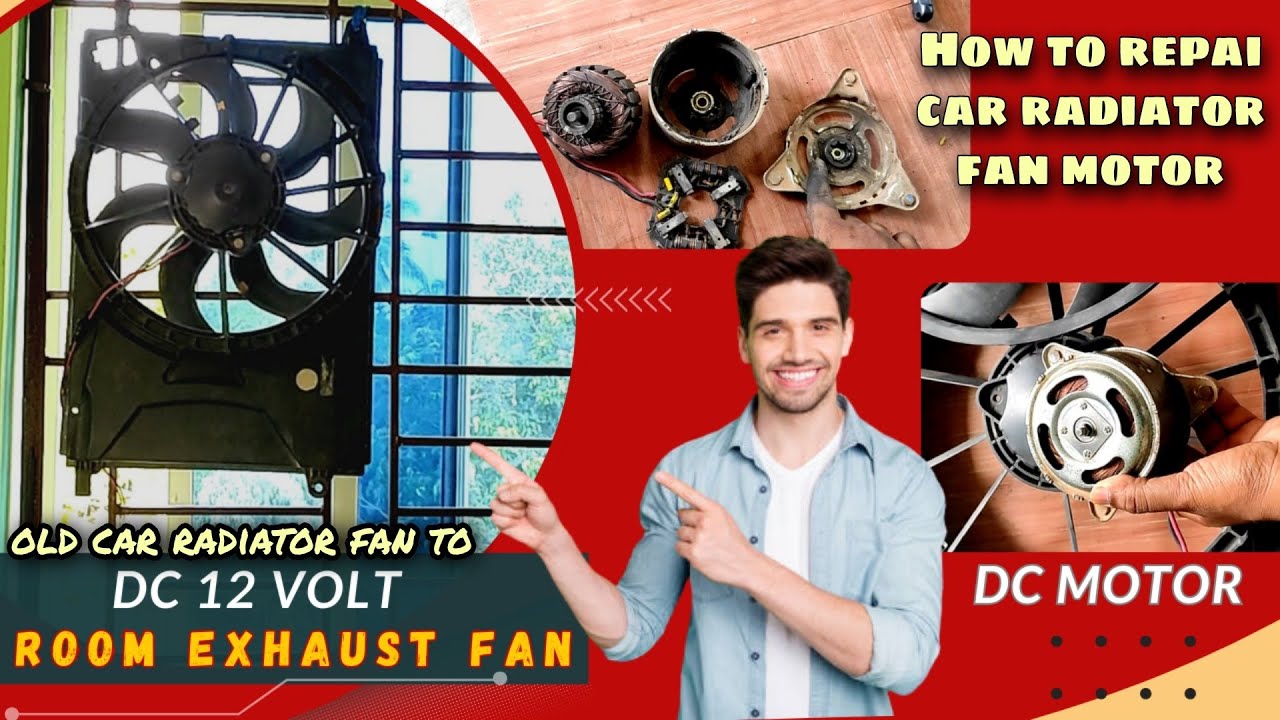 DIY//Old Car Radiator Fan To Room Exhaust Fan//How to Repair Car Radiator Fan//Ks Project Lab