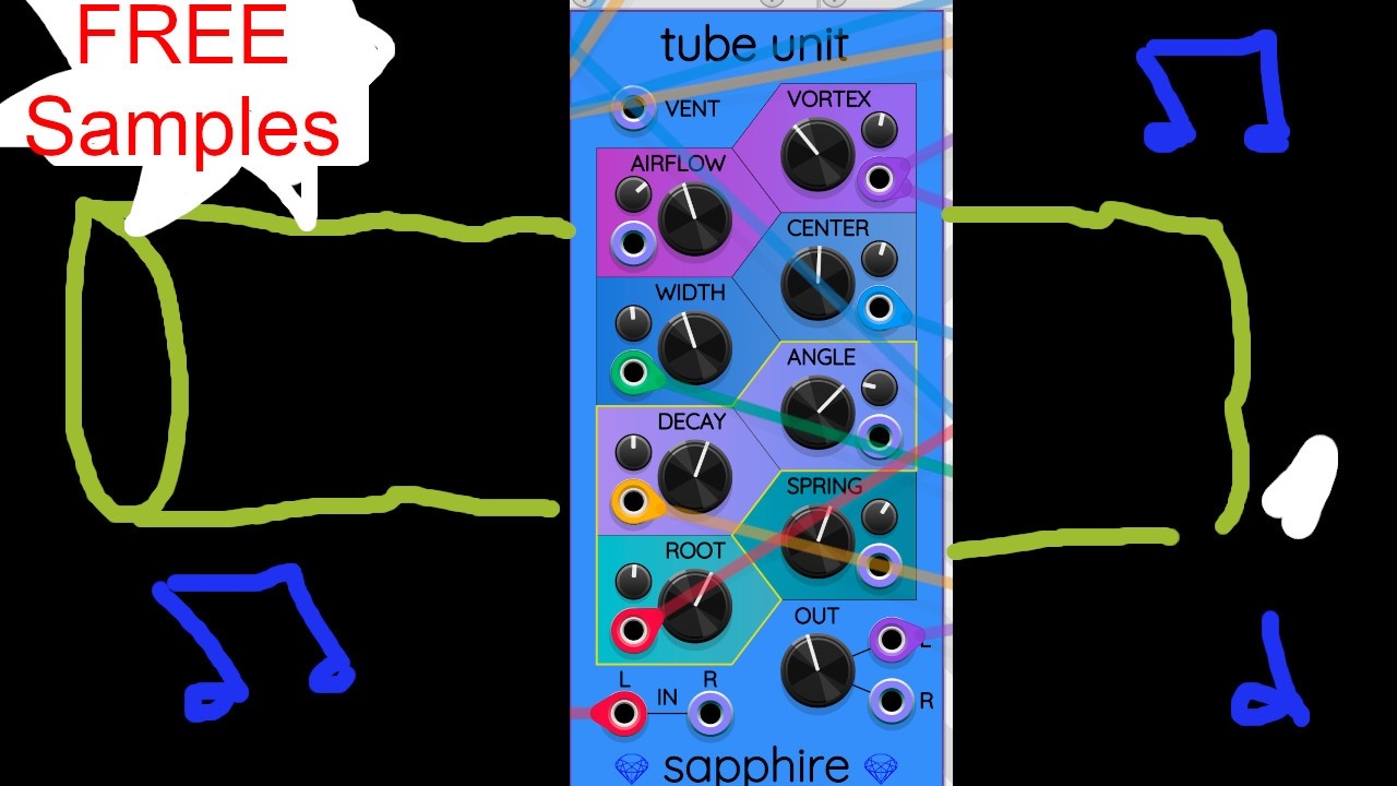 Making Bizzare Free Sample Sounds with Tube Unit OSC Altering VCV Rack Demo Tutorial