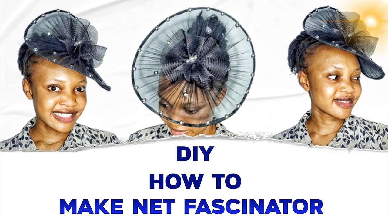 DIY HOW TO MAKE NET FASCINATOR |  CRINOLINE FASCINATOR | FASCINATOR