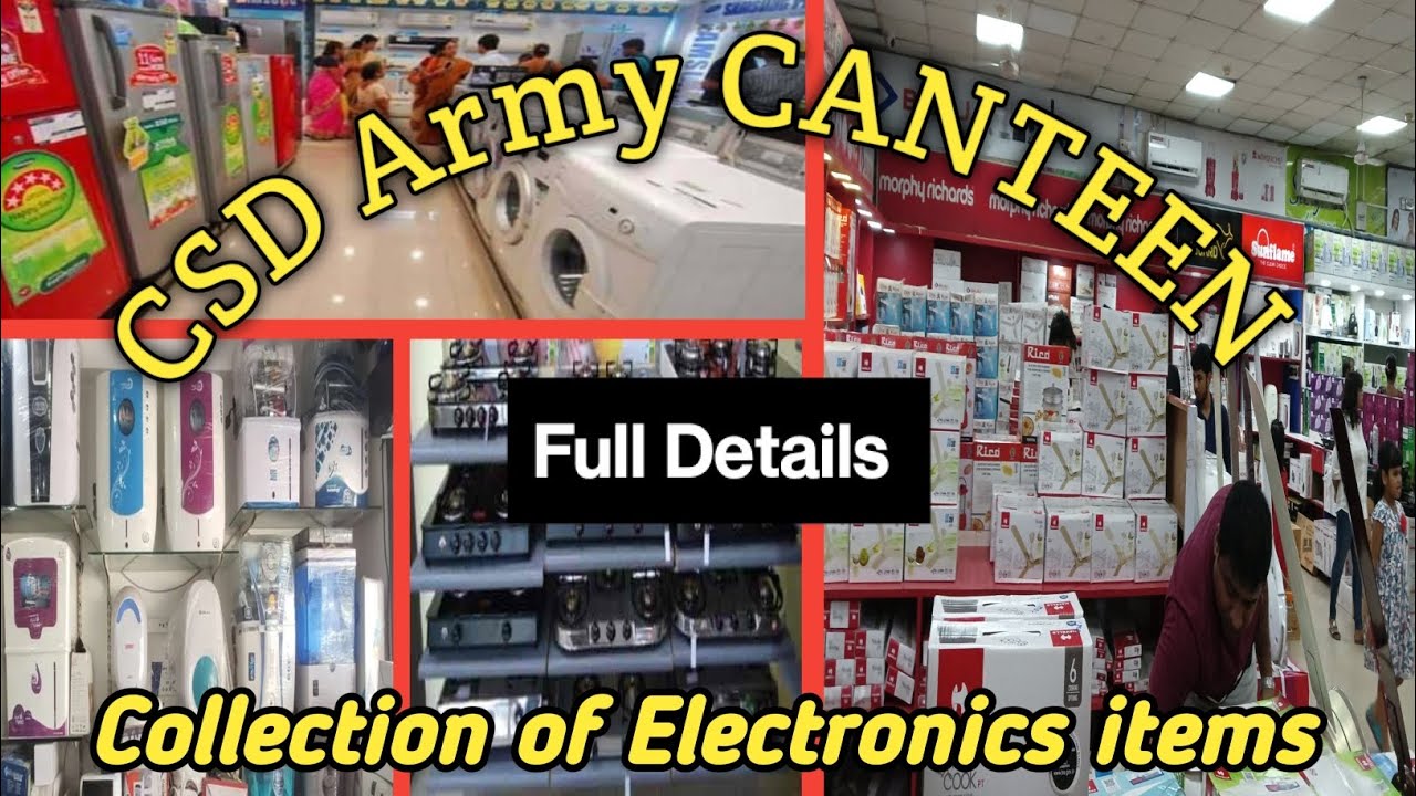 CSD Canteen Electronics items store | latest price | Army Canteen