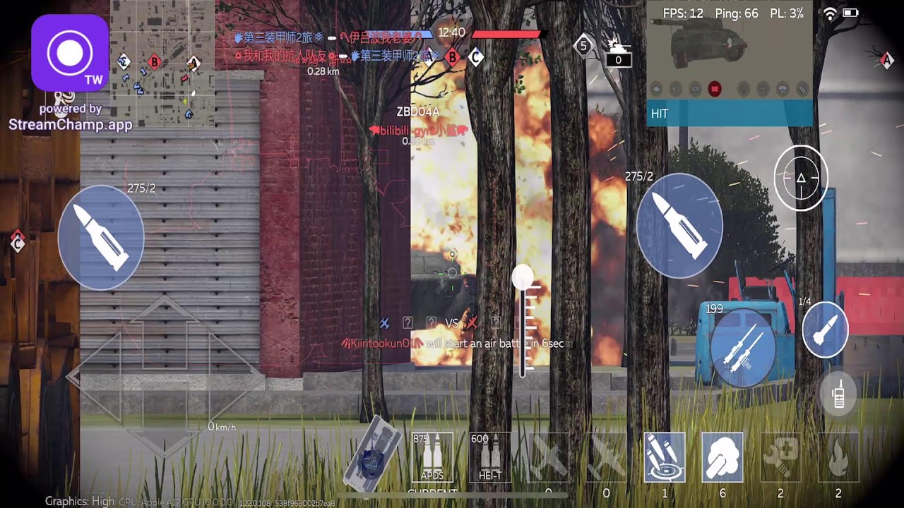 War thunder tank Broadcast powered by StreamChamp