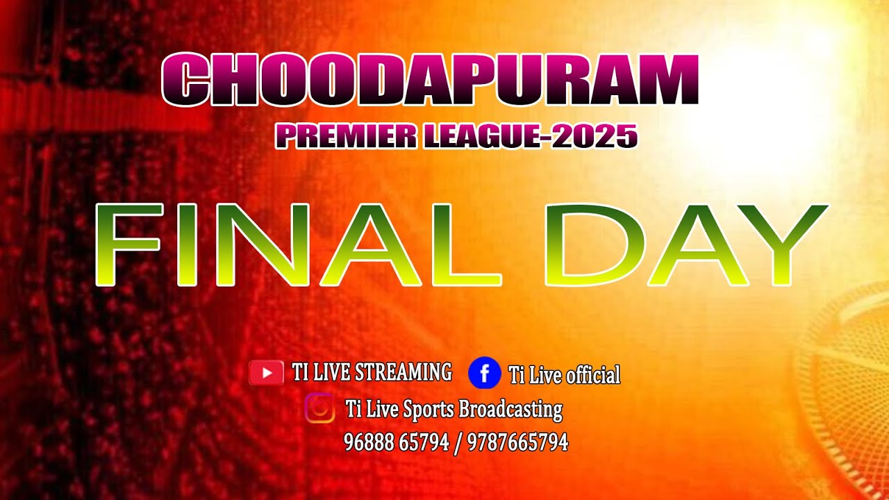 CSK VS SRH  CHOODAPURAM PREMIER LEAGUE #crickettournament #iplcricket