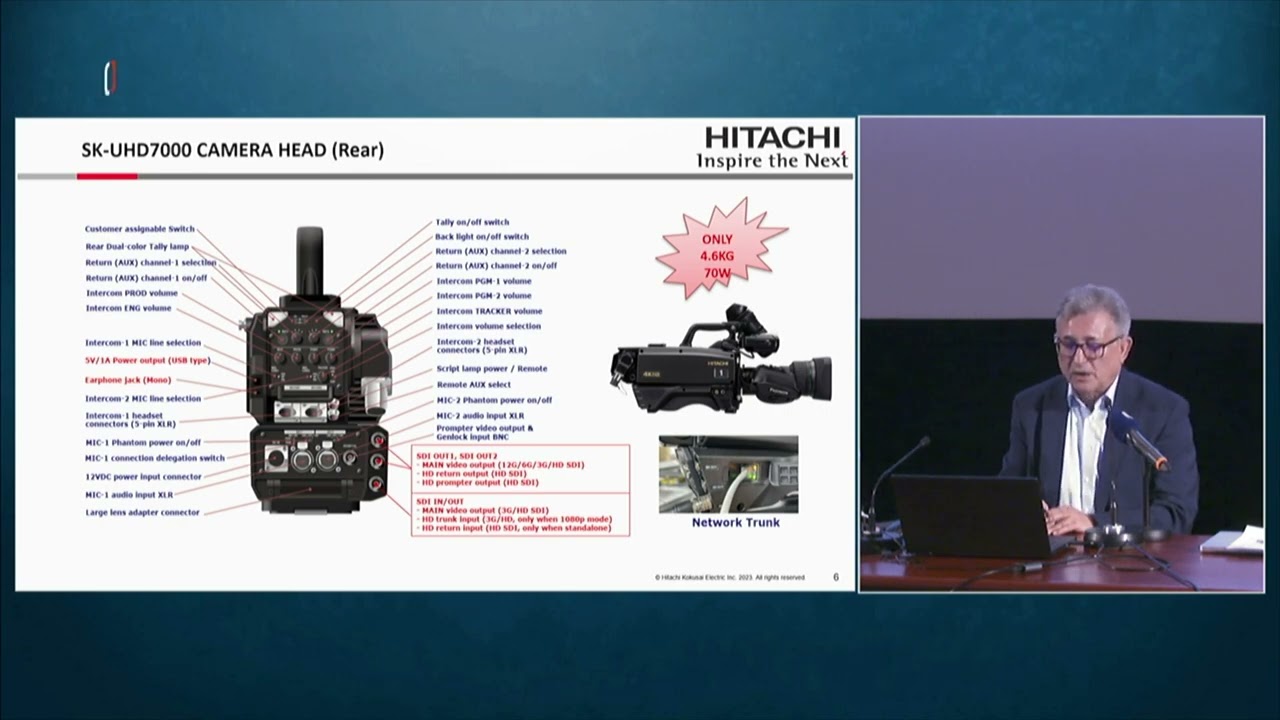 Nové broadcast 4k studiové kamery s IP protokolem SMPTE 2110 (Hitachi Kokusai, Cemal Yilmaz)