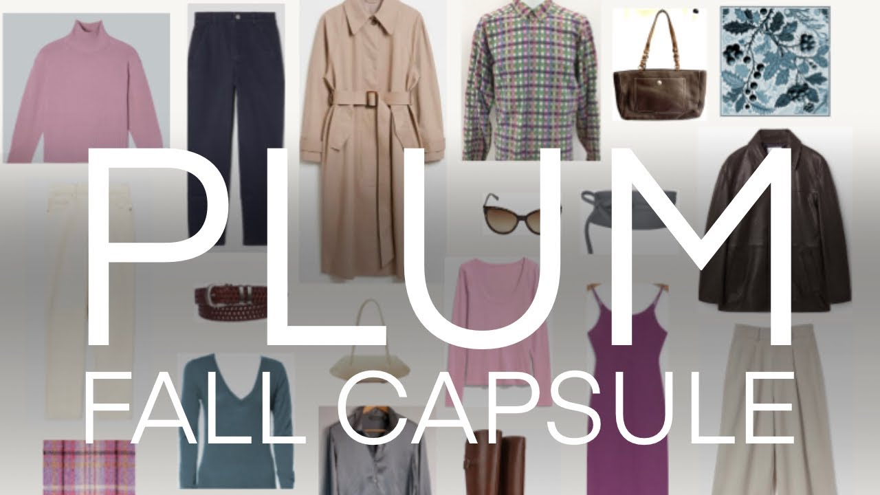 20 item Autumn Wardrobe Capsule - PLUM