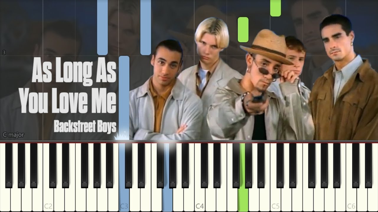 Backstreet Boys - As Long As You Love Me (Piano Tutorial by Javin Tham)