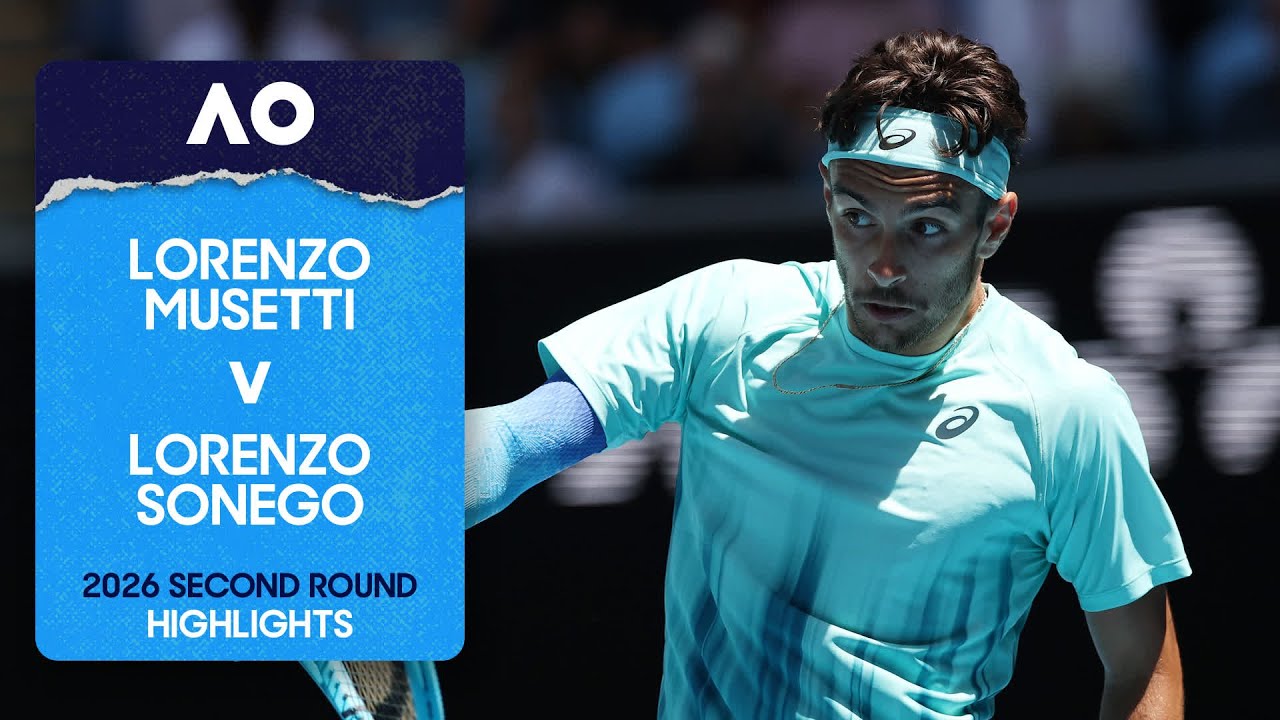 Lorenzo Musetti v Lorenzo Sonego Highlights | Australian Open 2026 Second Round