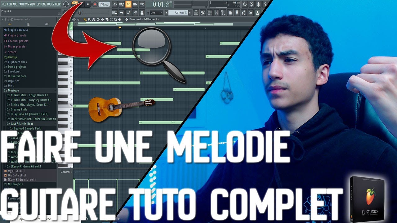 COMMENT FAIRE UNE MÉLODIE GUITARE SUR FL STUDIO 20 - TUTO COMPLET