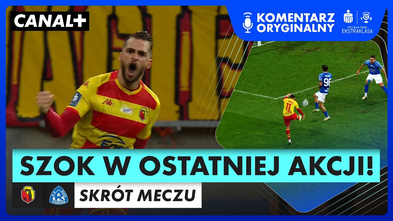 FENOMENALNY GOL I SZALEŃSTWO W OSTATNIEJ AKCJI! JAGIELLONIA - RUCH, SKRÓT MECZU