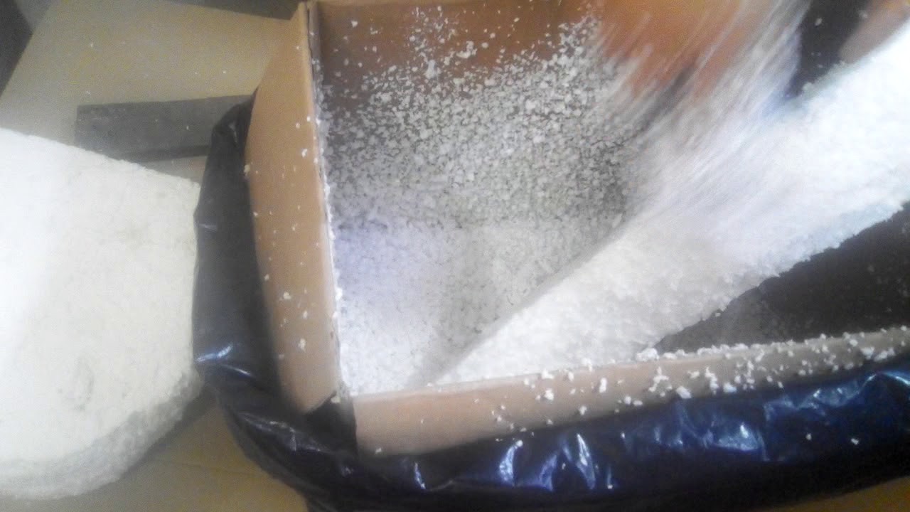 Como triturar isopor em casa