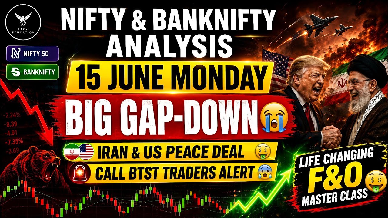 Nifty Prediction for Monday | Bank Nifty Monday Prediction | June 15 Monday Market Gap Up or Gap ...
